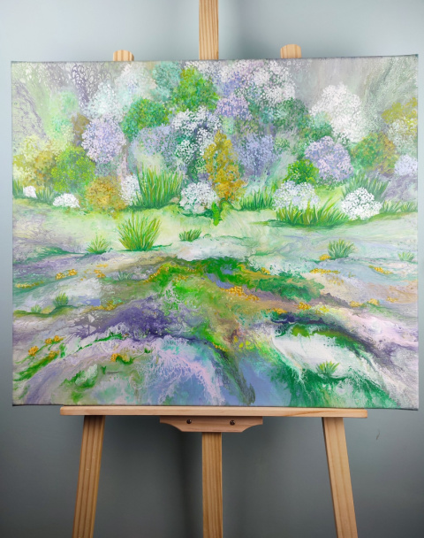 Obraz na płótnie - Krajobraz wiosna