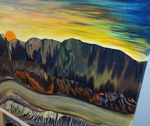 Krajobraz abstrakcyjny - 021