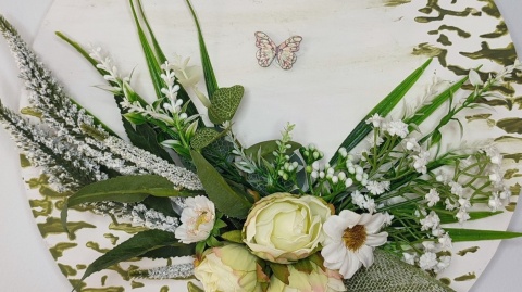 Stroik ręcznie wykonany - kwiaty i motyle