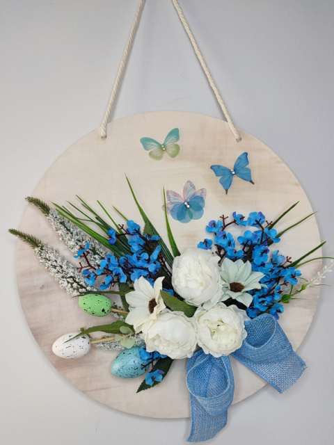 Stroik wielkanocny handmade na ścianę lub drzwi