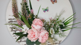 Stroik handmade - kwiaty i motyle