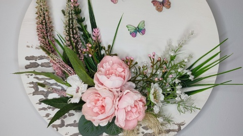 Stroik handmade - kwiaty i motyle