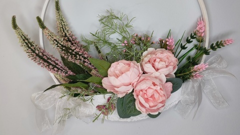 Stroik wiszący drewniana obręcz - ręcznie robiony