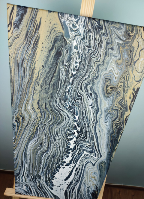 Obraz podłużny Abstrakcja