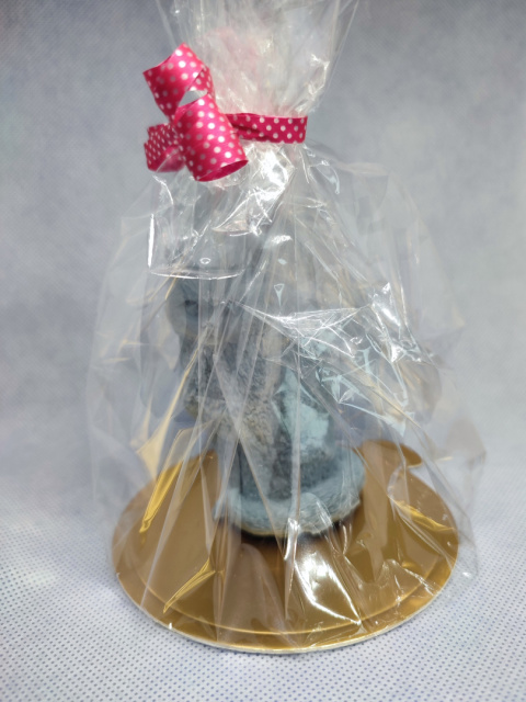 Świeca wolnostojąca - kot (przygaszony niebieski)