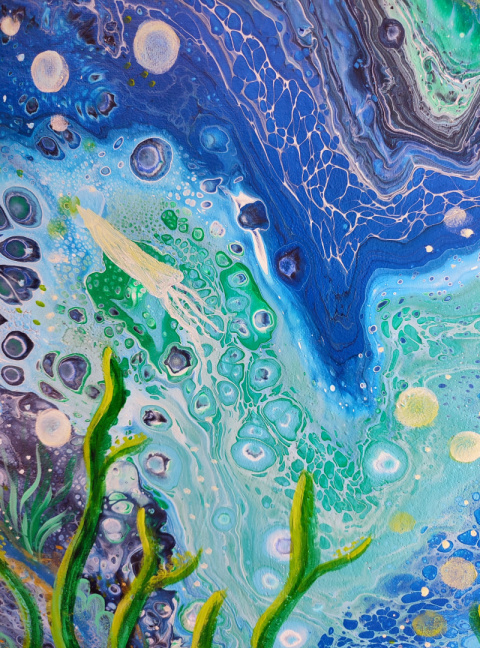 Abstrakcyjny świat wody - 091